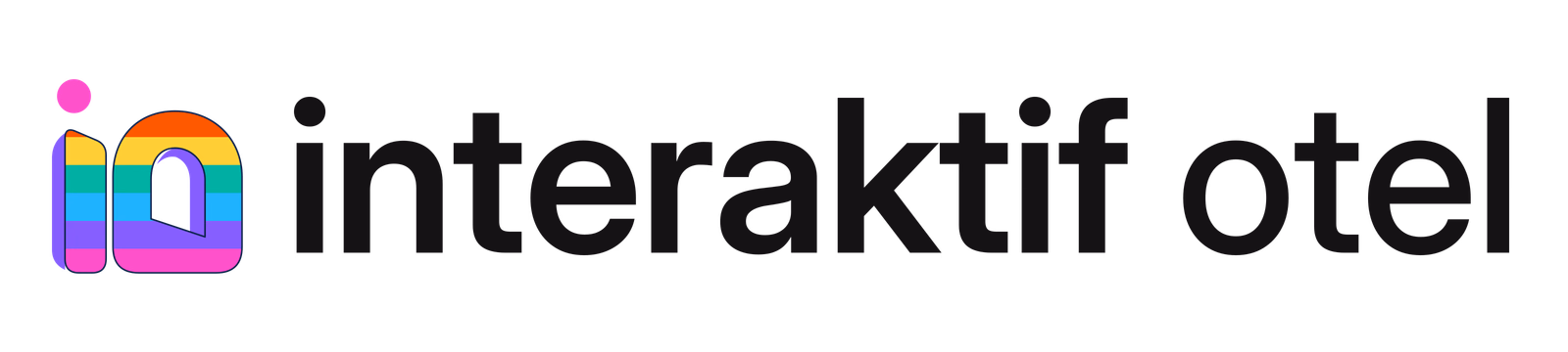Interaktif Otel · قوس قزح · خلفية فاتحة