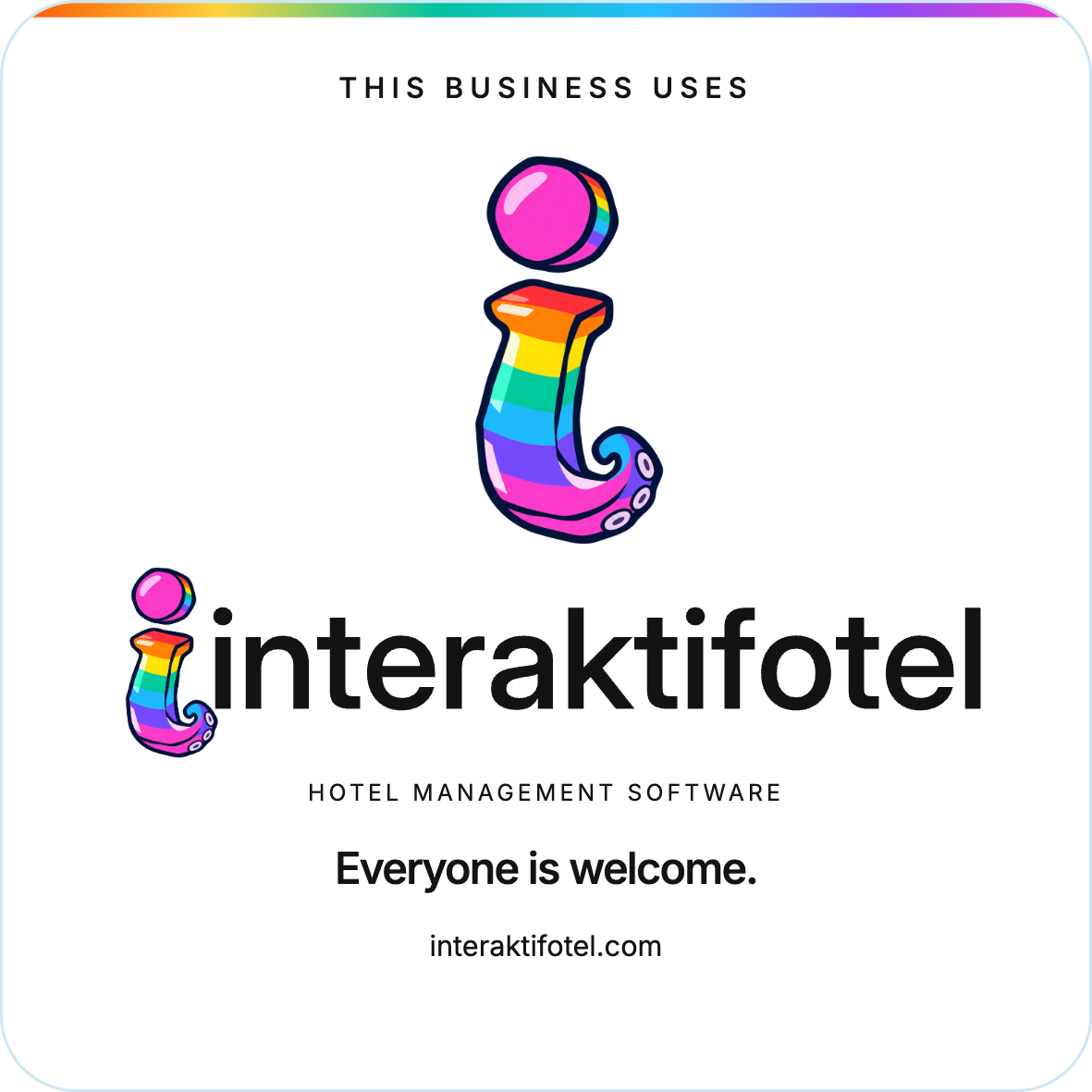 Interaktif Otel · ملصق
